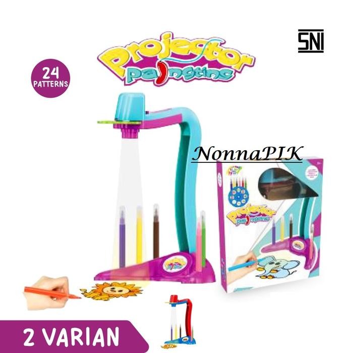 

Mainan Anak Impor Projector Proyektor Painting Gambar Mewarnai Edukasi