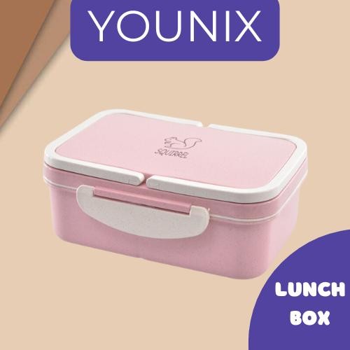 Kotak Makan Lunch Box Kotak Bekal Kotak bekal sekolah Kotak makan anak Tempat Nasi dengan handle