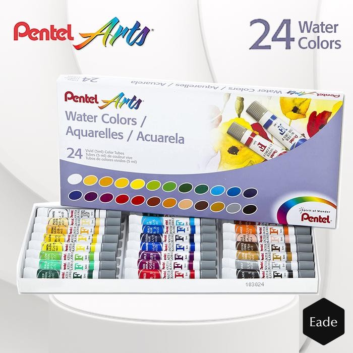 

Cat Air Pentel Arts 24 Warna Water Colours Paint - Wfrs 24