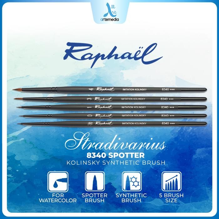 

Kuas Lukis Raphael Stradivarius 8340 Spotter Kolinsky Synthetic Brush