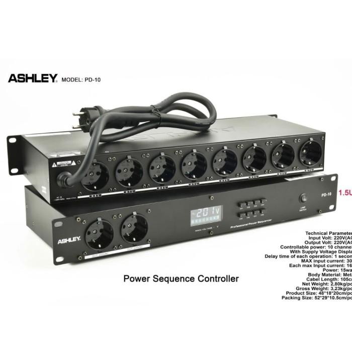 Power Distributor Ashley PD-10 Pengaman Sound System dan Alat Listrik
