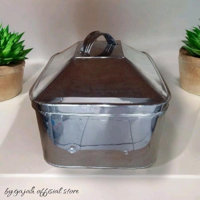 Kotak Langseng 40cmx40cmx30cm Bahan Stenlish untuk 4-5kg Nasi Kitchenware