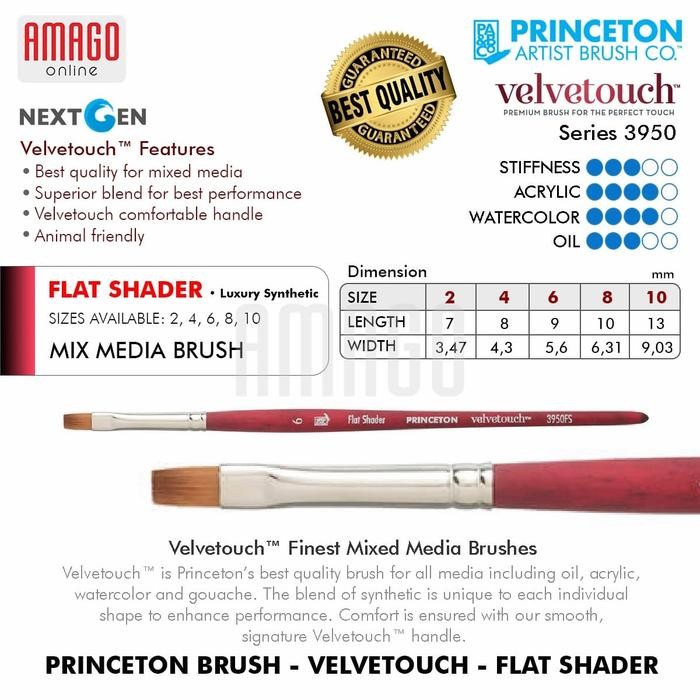 

Brush Princeton - Velvetouch - Flat Shader - Synthetic - Kuas