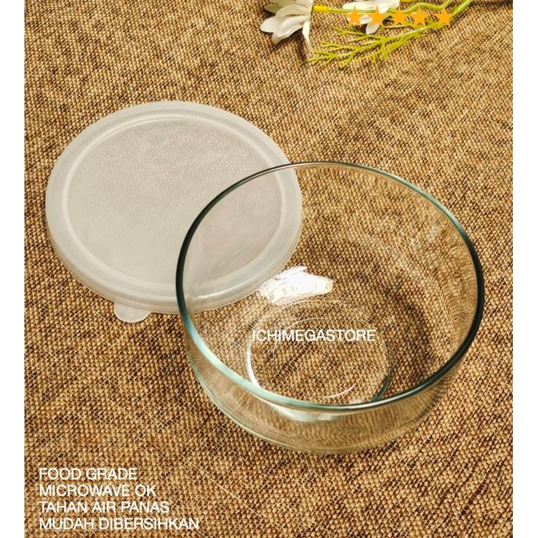 Food Storage Food Glass Bowl Mangkuk Dengan Tutup Container ICHIMEGA