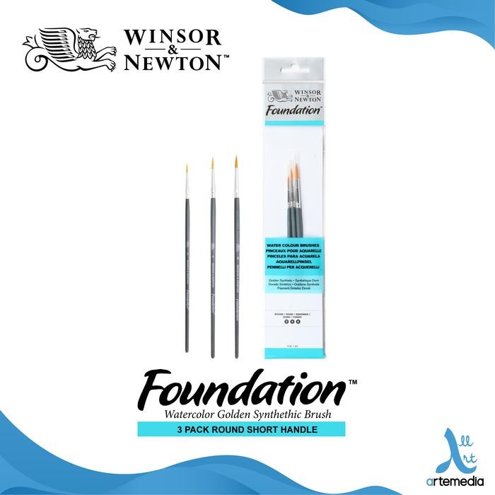 

Kuas Lukis Winsor & Newton Foundation Set 3 Round Golden Brush Sh