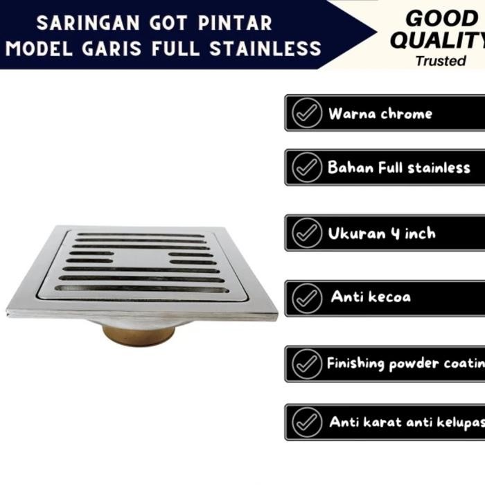saringan got model toto/floor drain anti bau & serangga anti bau Kode 876