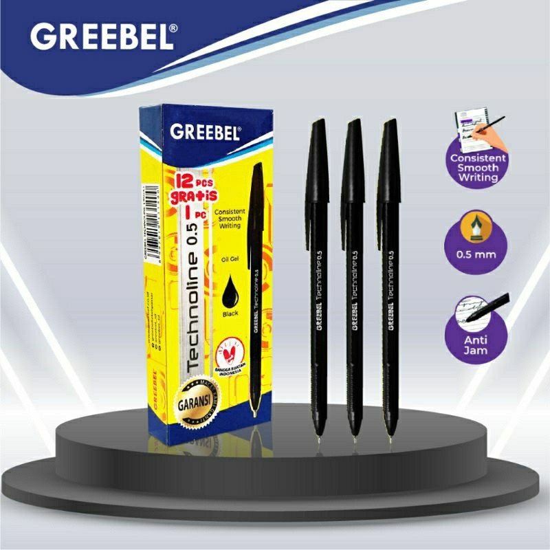 

Pulpen Ballpoint 1 pack Technoline 0.5 Greebel