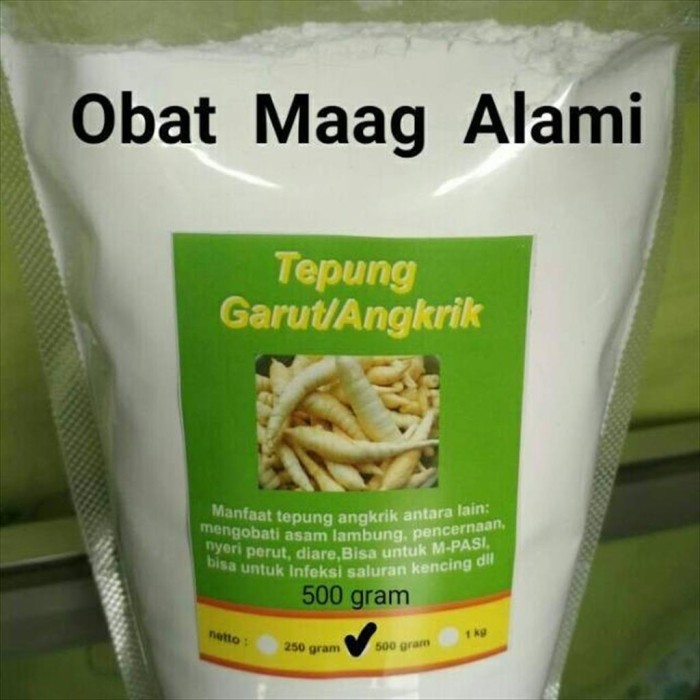 

Ready Stock Tepung Pati Garut Organik Premium / Pati Asam Lambung By Galleo Cod