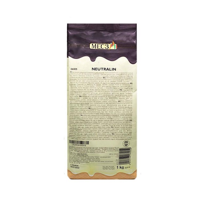 Mec3 Neutralin Pure Gelato Stabilizer / Emulsifier Ice Cream