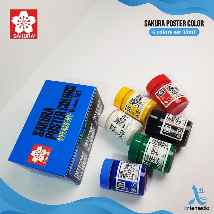 

Sakura Poster Color Paint 30Ml Set Waterbased Cat Poster #Gratisongkir
