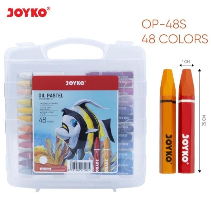 

Crayon / Oil Pastel Joyko 12 18 24 36 48 55 72 100 Warna #Gratisongkir