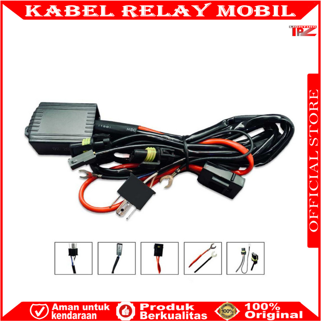 KABEL RELAY BILED MOBIL RELAY SUPER 2 BILED KABE RELAY HID MOBIL 2 LAMPU