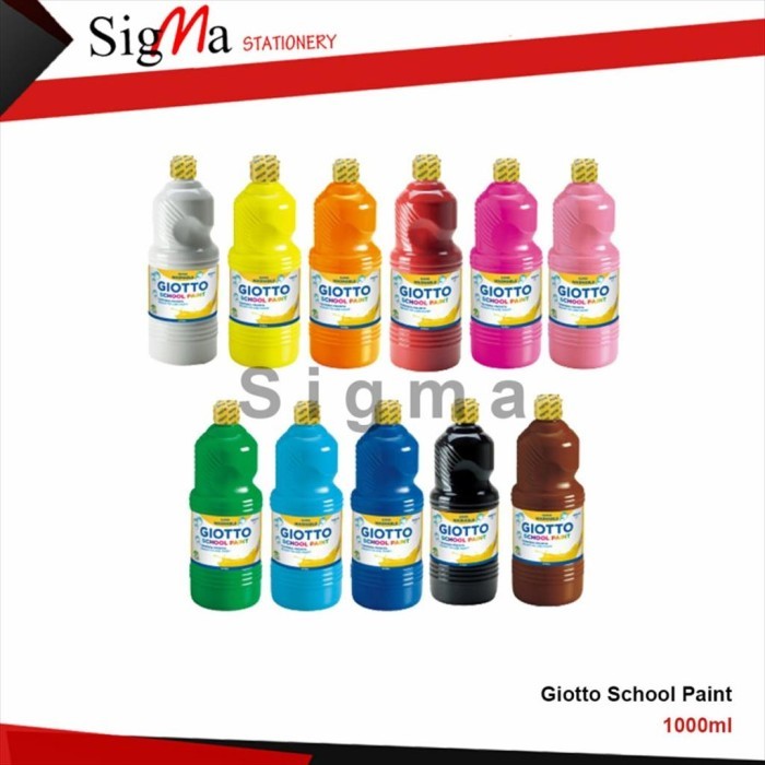 

Giotto School Paint 1000Ml Cat Lukis / Cat Air Poster Lukis Washable #Gratisongkir