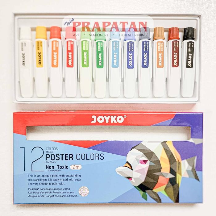 

Joyko Poster Color Set 12X12Ml Cat Poster Set #Gratisongkir