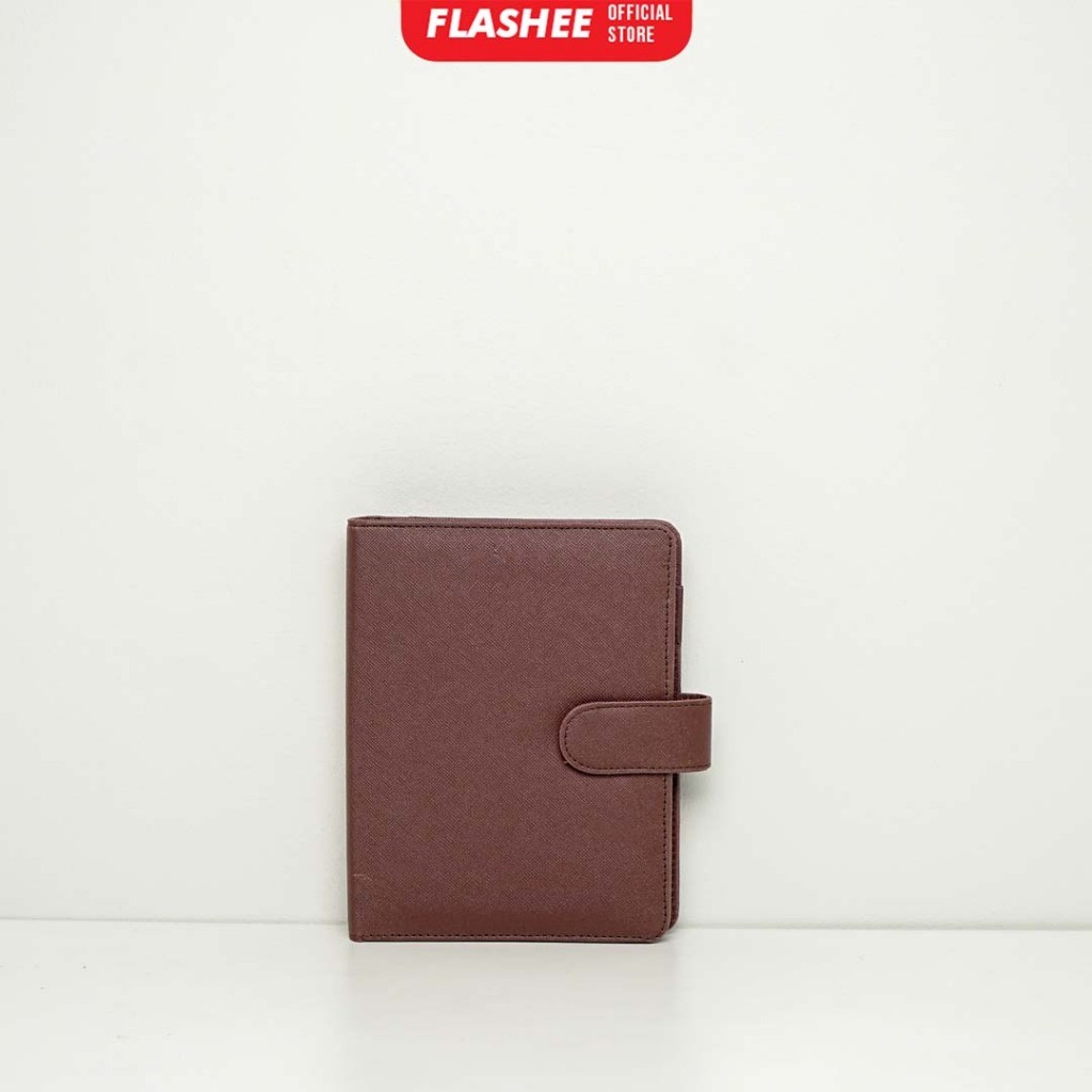 

Flashee A6 Binder Bugdeting Keuangan 6 Ring Warna Coklat Tua Binder Budget Planner COD