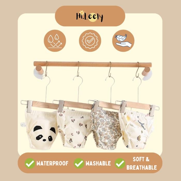 BabyCare- [Training Pants] Popok Kain Bayi Celana 6 Layer Cuci Ulang Waterproof Diapers