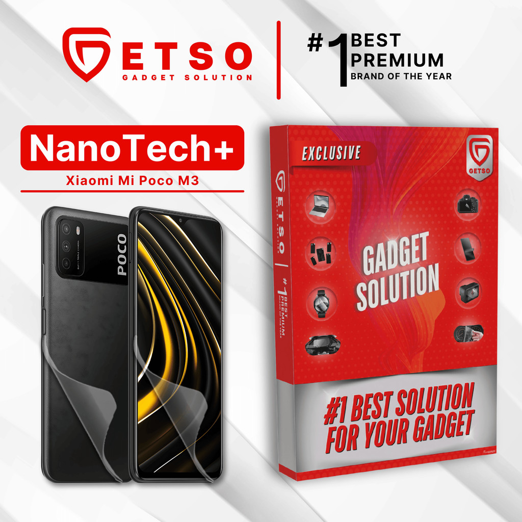 GETSO EPU BIO GENESIS Hydrogel for Xiaomi POCO M3 / Screen Guard (Nanotech+ 100% Recycle) Premium Hi