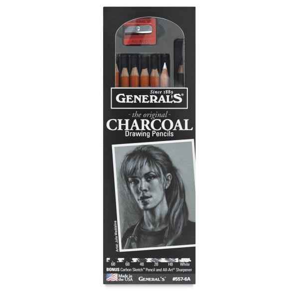 

Generals Charcoal Pencil Set (8 Pcs)
