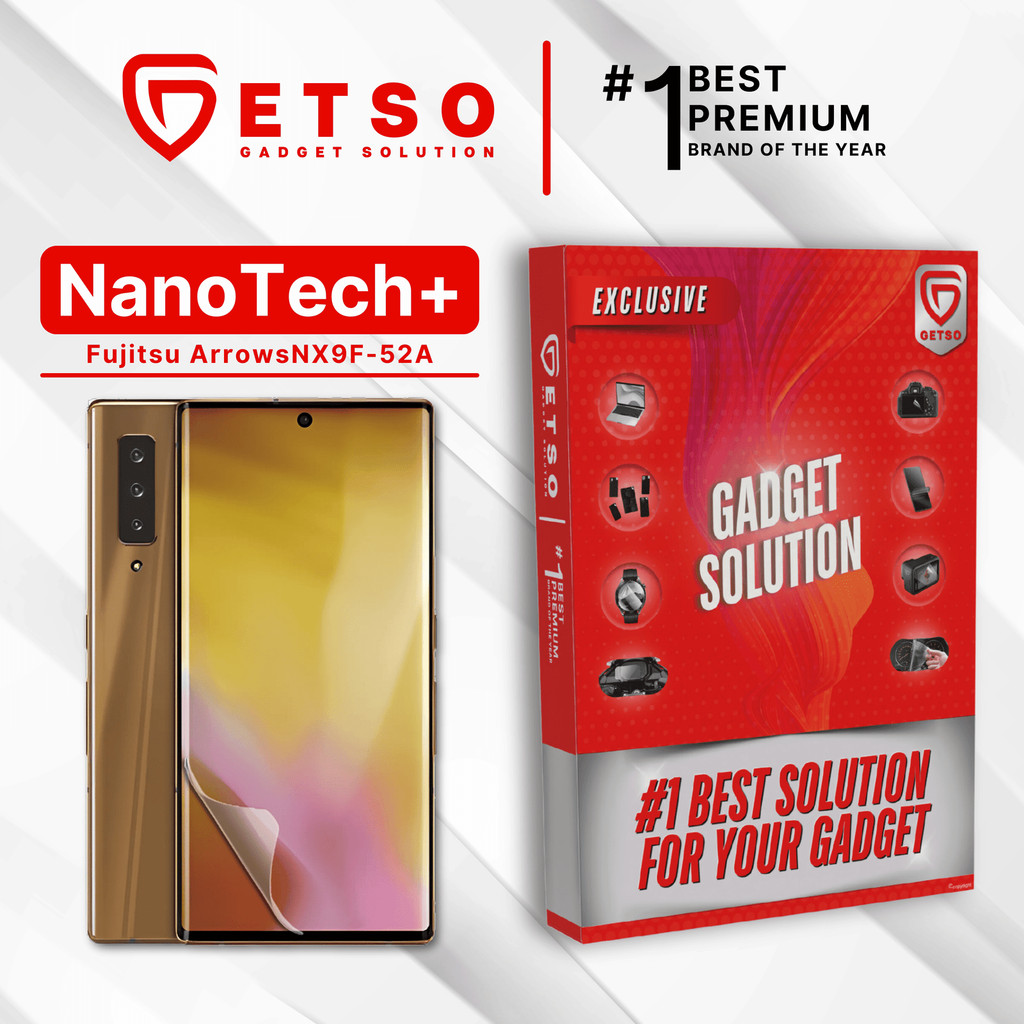 GETSO EPU BIO GENESIS Hydrogel for Fujitsu Arrows NX9 F-52A / Screen Guard (Nanotech+ 100% Recycle) 