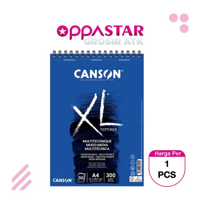 

Canson Xl Mix Media A4 30S 300 Gram Kertas Sketsa 200807215