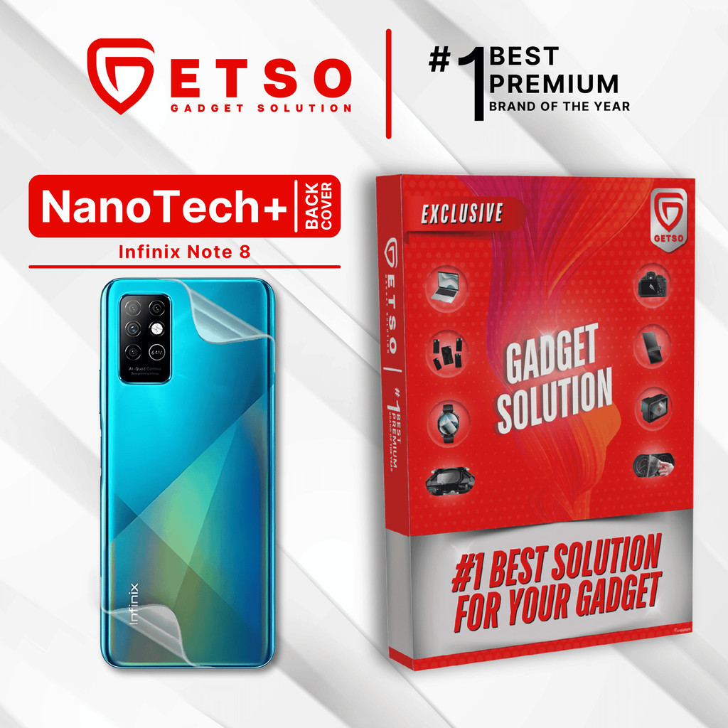 GETSO EPU BIO GENESIS Hydrogel for Infinix Note 8 / Back Cover Guard (Nanotech+ 100% Recycle) Premiu