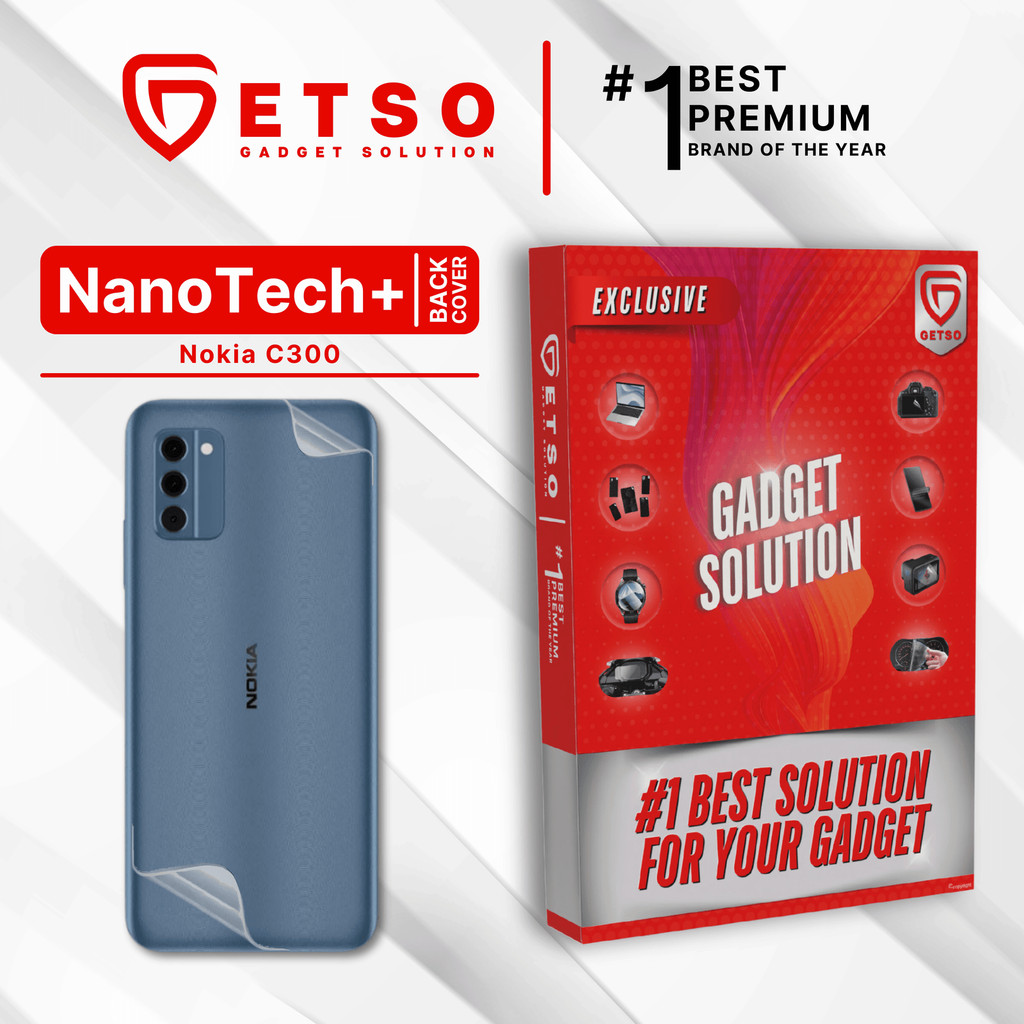 GETSO EPU BIO GENESIS Hydrogel for Nokia C300 / Back Cover Guard (Nanotech+ 100% Recycle) Premium Hi