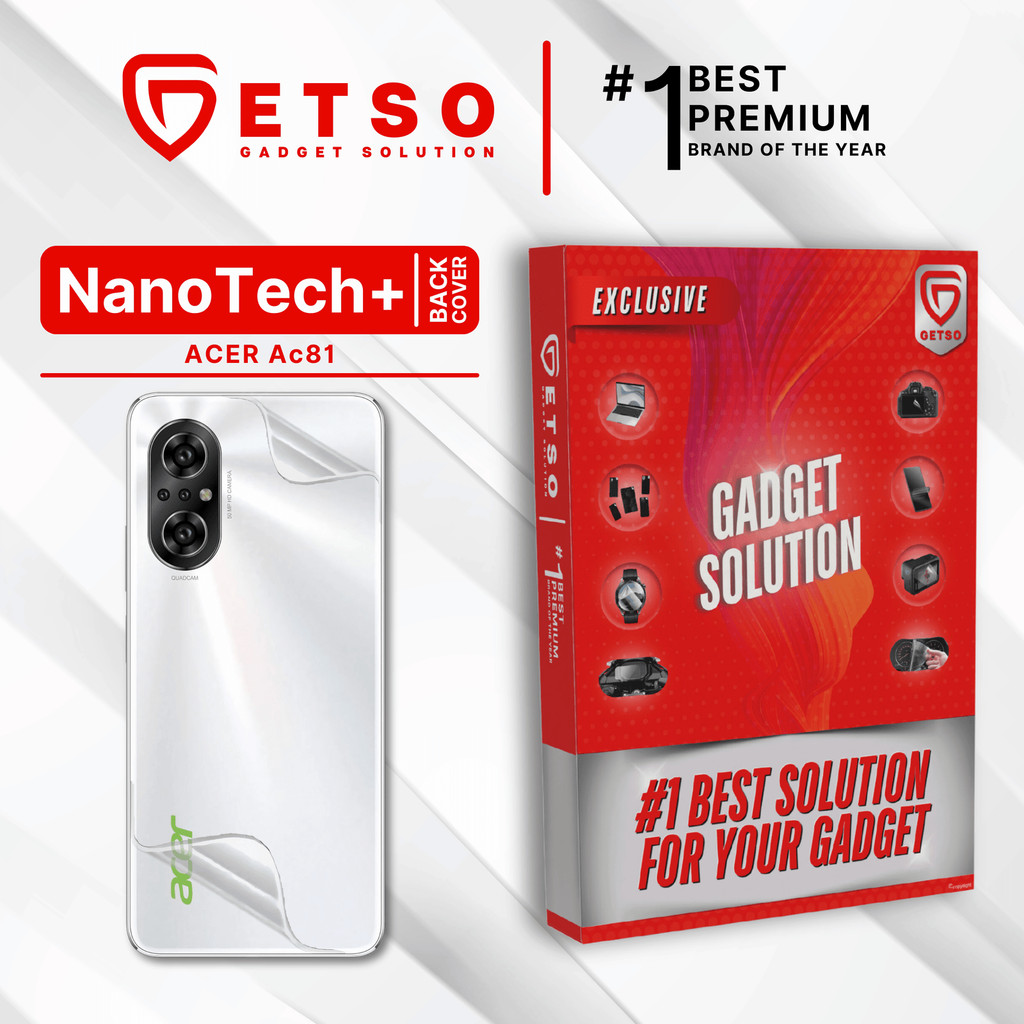 GETSO EPU BIO GENESIS Hydrogel for Acer AC81 / Back Cover Guard (Nanotech+ 100% Recycle) Premium Hid