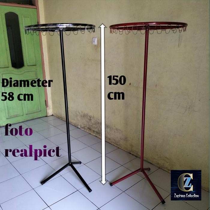 PREMIUM gantungan baju besi bulat