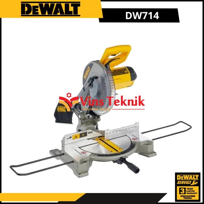 PREMIUM Mesin Gergaji Kayu Aluminium Mitre Saw Miter Saw 10" DEWALT DW714 DW 714