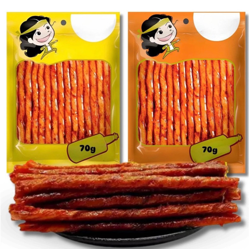 

[TERMURAH]WLm Snack 70gr halal dengan rasa pedas gurih/tendonspicy/garlicspicy 70gr