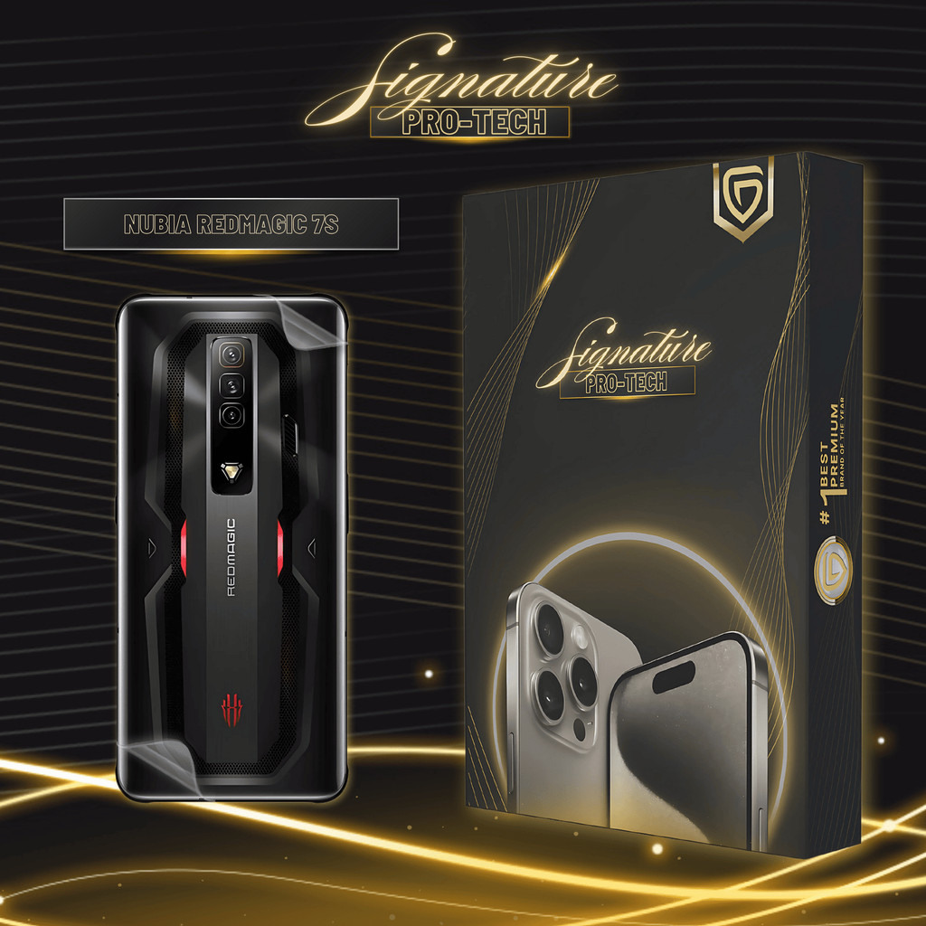 UniPhon SIGNATURE PRO-TECH - Premium Anti-Scratch Protector for Nubia Red Magic 7S / Back Cover Guar