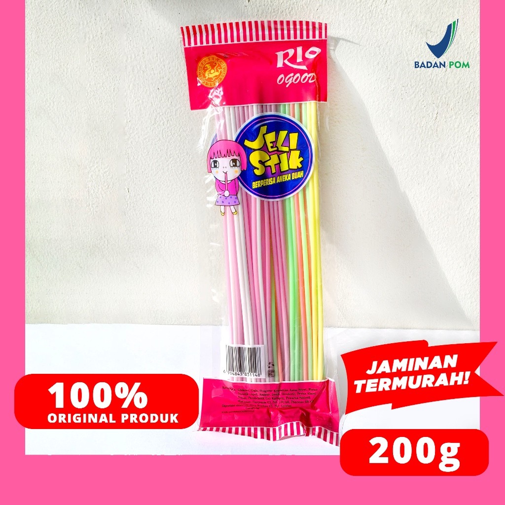 

JELI SEDOTAN JELLY STICK STRAW RASA ANEKA BUAH CHEN LIANG JI