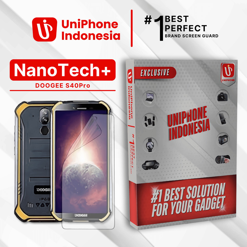 UniPhon EPU BIO GENESIS Hydrogel for DOOGEE S40 Pro / Screen Guard (Nanotech+ 100% Recycle) Premium 