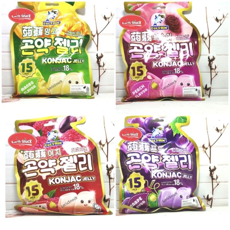 

Konjac jelly Captain Dolphin All Varian 300gr (isi 15)
