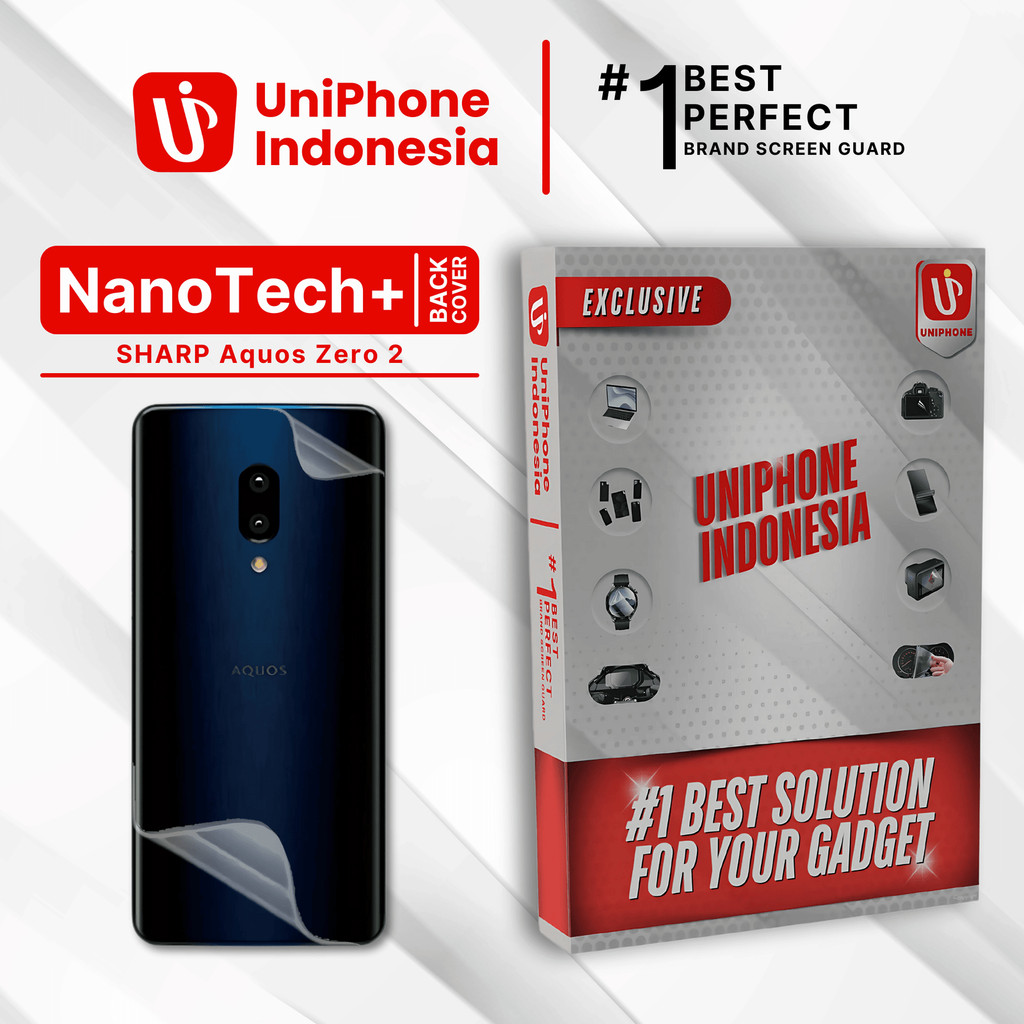 UniPhon EPU BIO GENESIS Hydrogel for Sharp Aquos Zero2 / Back Cover Guard (Nanotech+ 100% Recycle) P