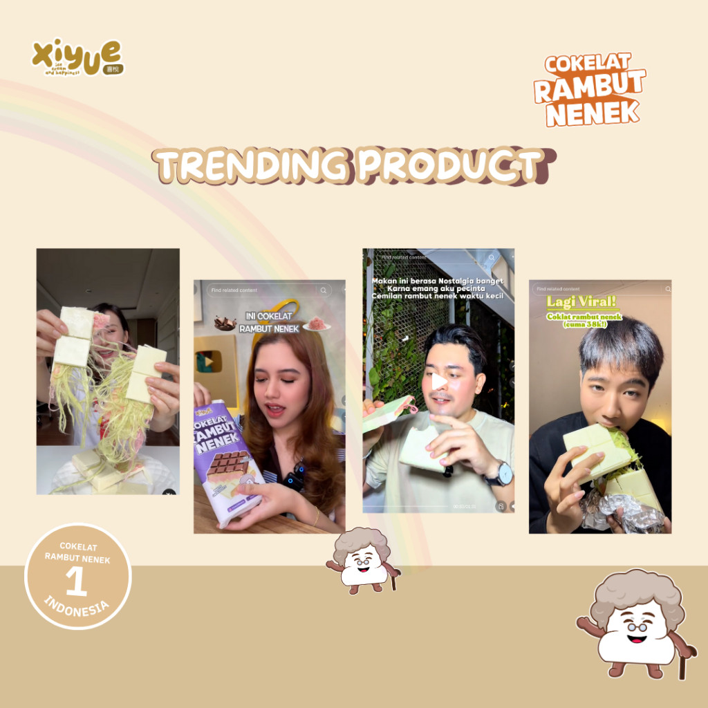 

Cokelat Rambut Nenek By Xiyue / Cokelat Viral / Arum Manis