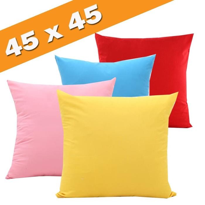 New SARUNG BANTAL SOFA POLOS 45 x 45