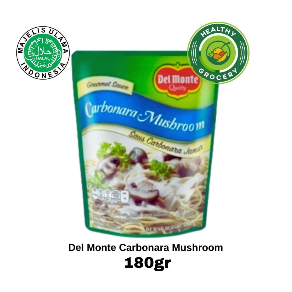 

Del Monte Carbonara Sauce / Carbonara Mushroom Sauce / Carbonara Cheese 180gr