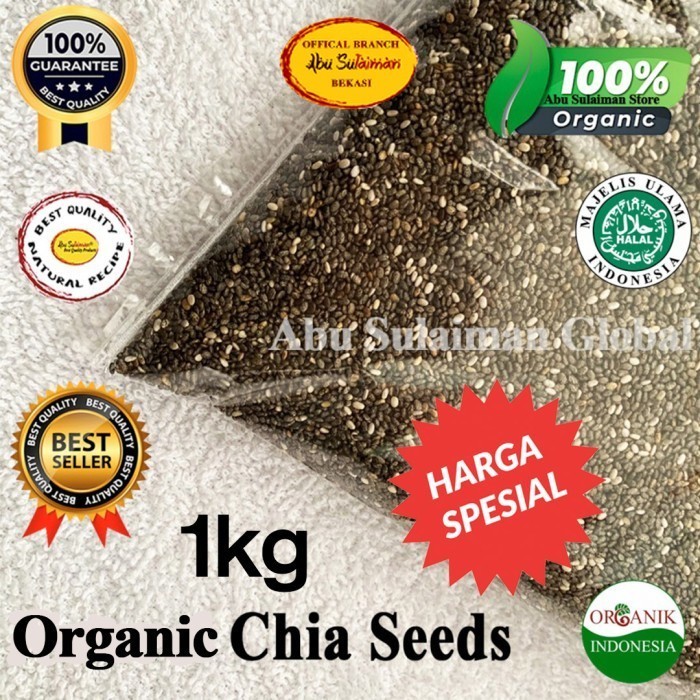 

Organic Black Chia Seeds Premium 1 kg / Organic Chiaseed Mexico 1 kg