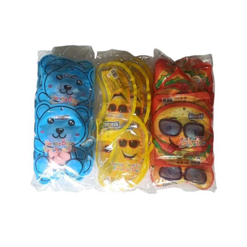 

MARSHMALLOW BRAVO BERKARAKTER PAKET ISI 30pcs (MIX 3 VARIAN)