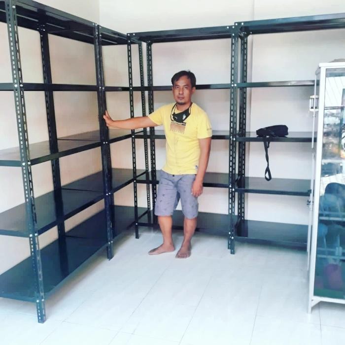 Rak besi siku/rak gudang/rak besi
