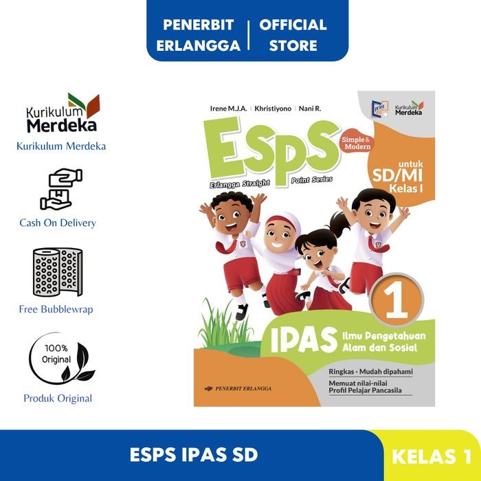 

PROMO [ERLANGGA OFFICIAL] ESPS IPAS SD/MI KELAS 1 KURIKULUM MERDEKA READY