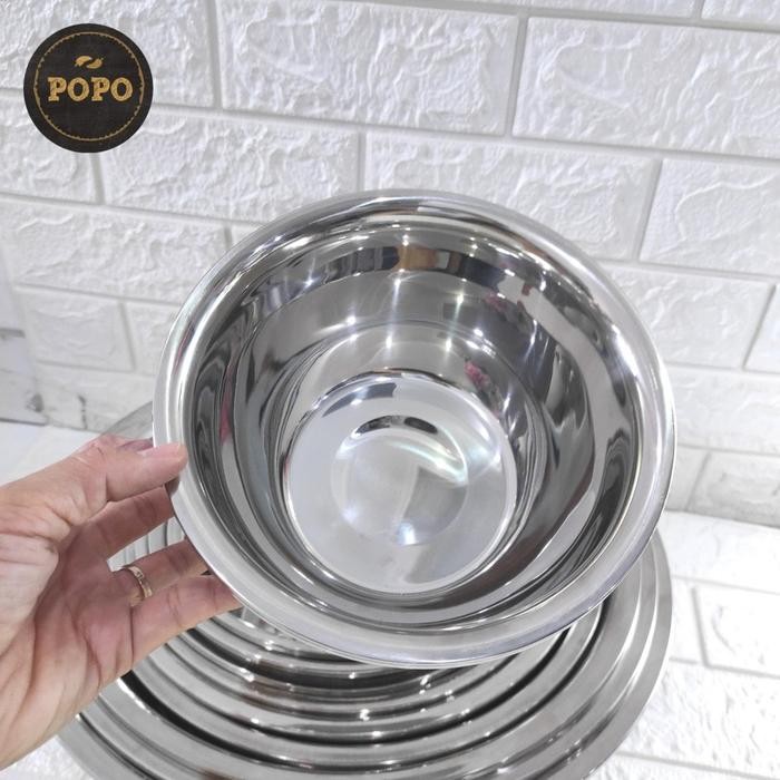 Baskom Korea Stainless Mangkok Jumbo Mixing Bowl Adonan Kue Lauk