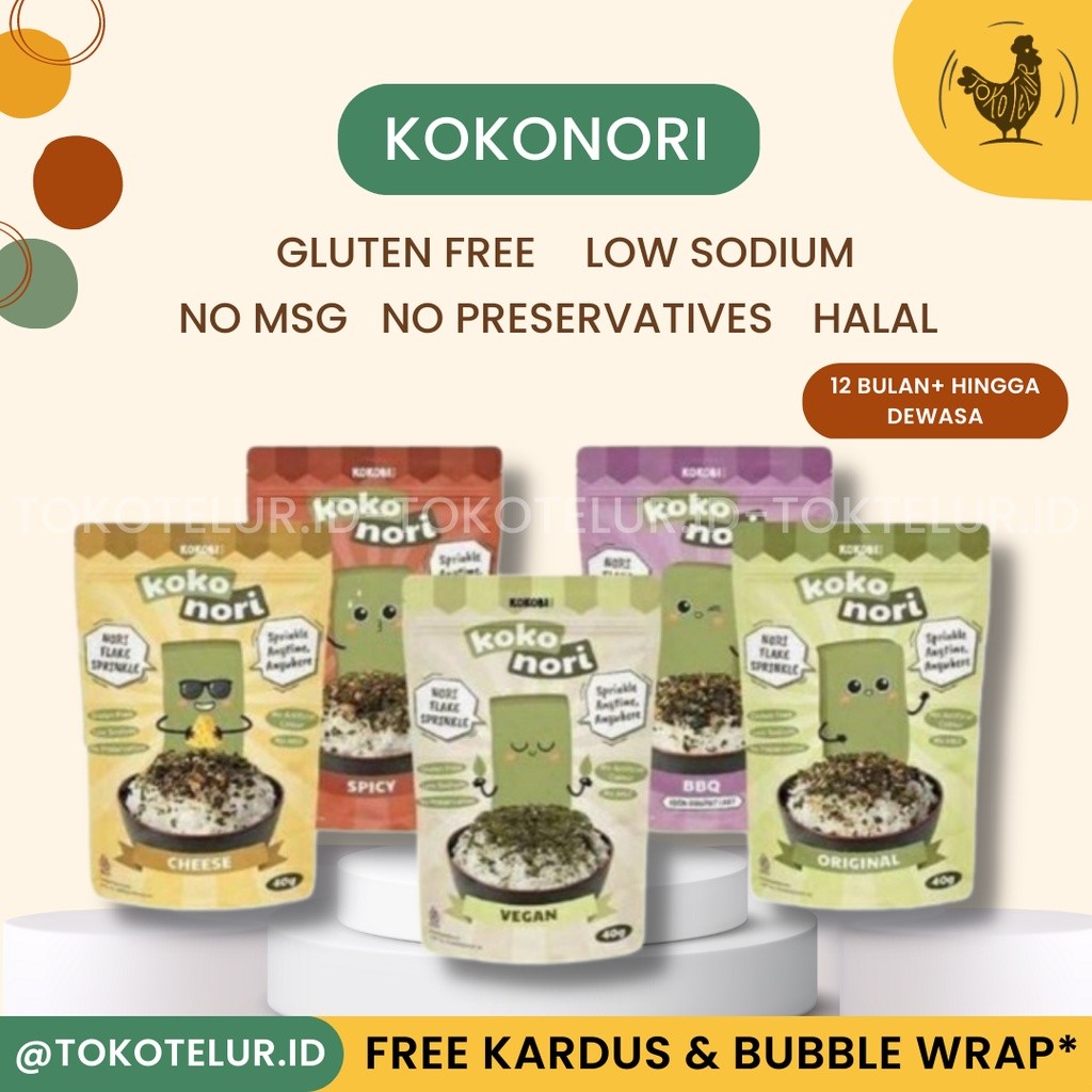 

KOKOBI KOKONORI - Abon Rumput Laut NO MSG Sehat Praktis Tanpa Pengawet