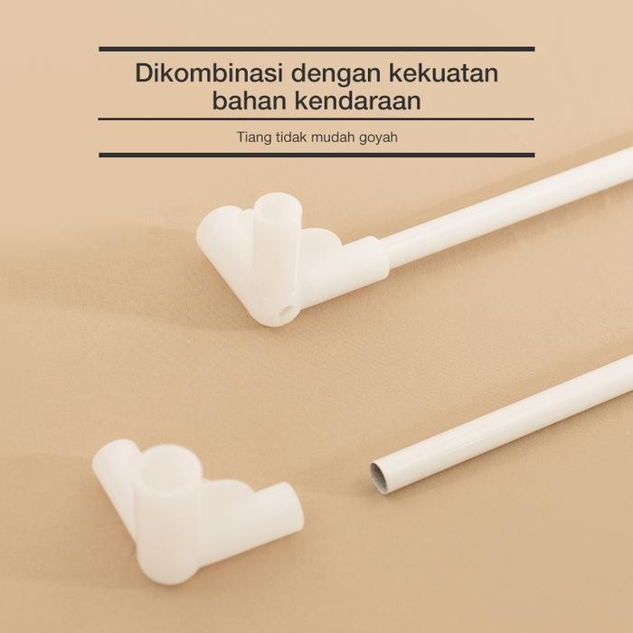 DISKON AKSEIS KELAMBU (TIANG SAJA) PENYANGGA STAINLESS DAN KONEKTOR KHUSUS UNTUK KELAMBU MEDOGA BMN