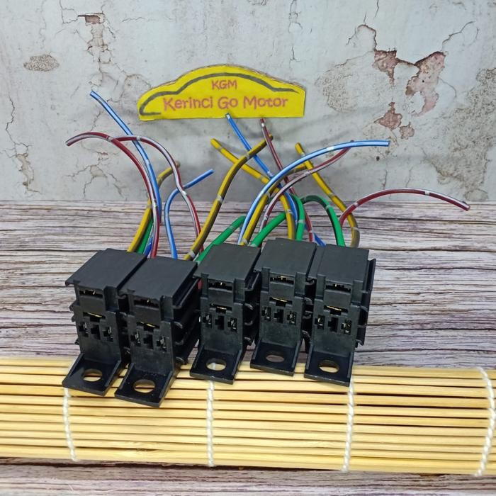 JTTOP" SOKET RELAY NAIS DENSO KAKI 4 GANDENG - SOKET RELAY MINI K4 - SOKET K4