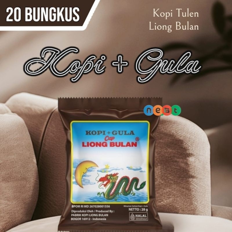 

llyback - Liong Bulan Kopi Khas Bogor Kopi Gula Sachet Liong Bulan Kopi Tubruk Langsung Seduh Local