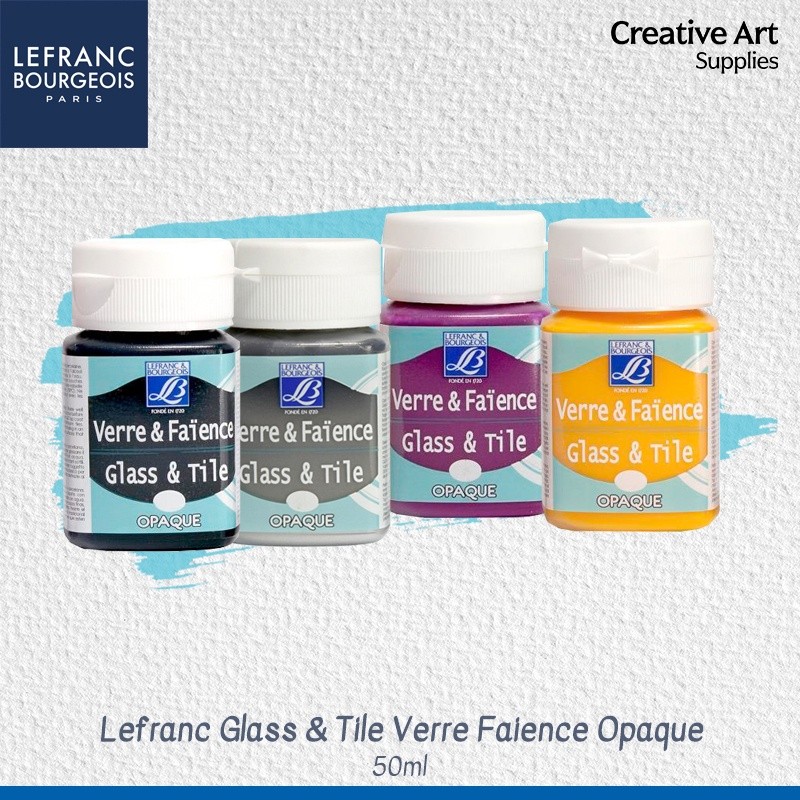 

Lefranc Glass & Tile 50ml Verre Faience Opaque Transparent