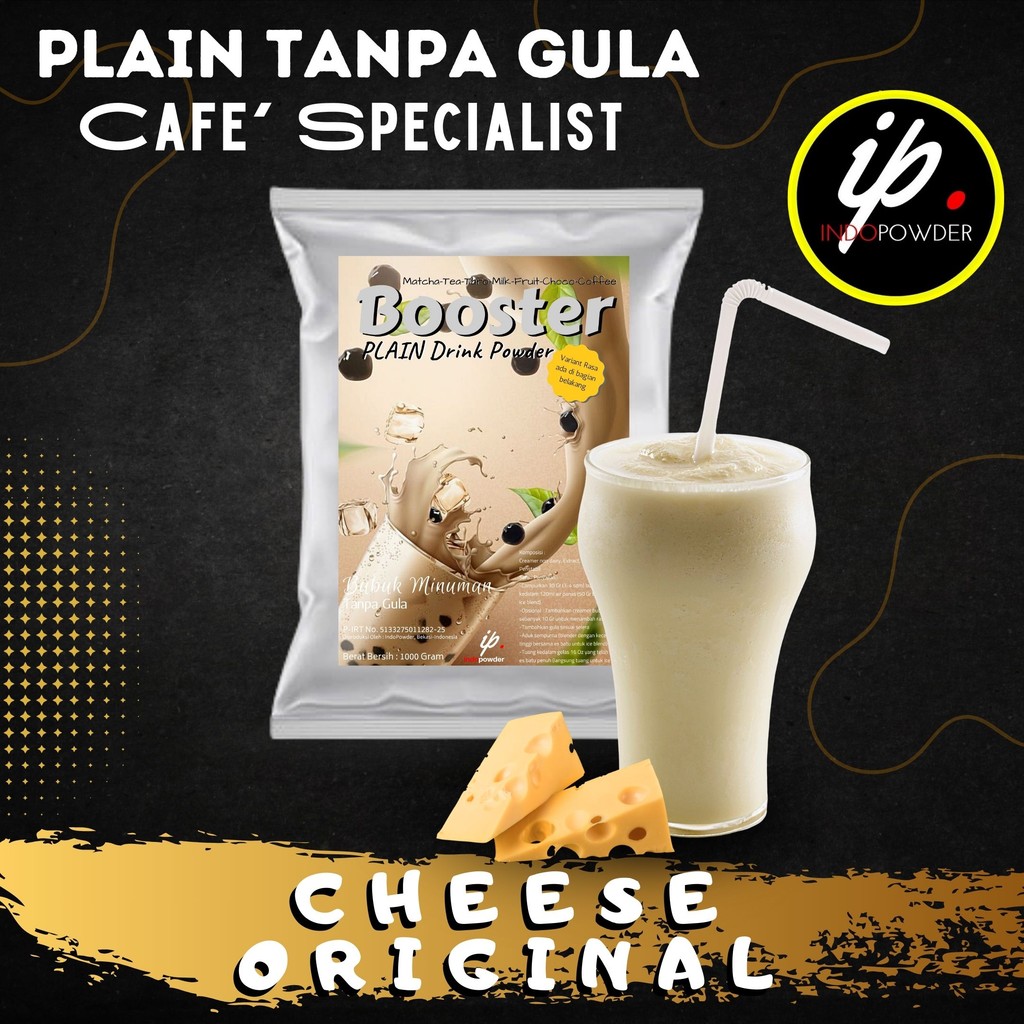 

IP Jakarta - Bubuk Minuman TANPA GULA / PLAIN Rasa CHEESE ORI 1Kg Untuk Cafe, Resto & Usaha Minuman