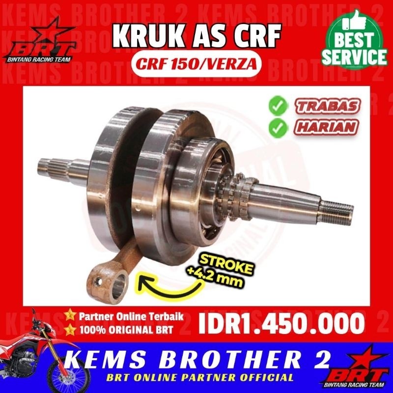Kruk As BRT CRF 150 Stroke Up 4,2mm Free Busi Racing BRT Original BRT